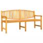 Preview: Gartenbank 179,5x60x90 cm Massivholz Teak