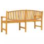 Preview: Gartenbank 179,5x60x90 cm Massivholz Teak