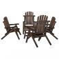 Preview: ARDEBO.de - 5-tlg. Garten-Lounge-Set Massivholz Fichte