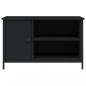 Preview: TV-Schrank Schwarz 80x40x50 cm Holzwerkstoff