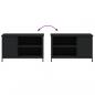 Preview: TV-Schrank Schwarz 80x40x50 cm Holzwerkstoff