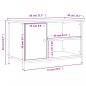 Preview: TV-Schrank Grau Sonoma 80x40x50 cm Holzwerkstoff