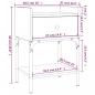 Preview: Nachttisch Sonoma-Eiche 40,5x31x60 cm Holzwerkstoff