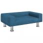 Preview: Hundebett Blau 70x45x26,5 cm Samt