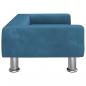 Preview: Hundebett Blau 70x45x26,5 cm Samt