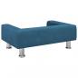 Preview: Hundebett Blau 70x45x26,5 cm Samt