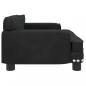 Preview: Hundebett Schwarz 70x45x30 cm Samt