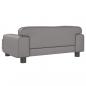 Preview: Hundebett Grau 70x45x30 cm Kunstleder