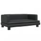 Preview: Hundebett Schwarz 80x45x30 cm Kunstleder