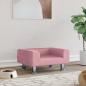 Preview: ARDEBO.de - Hundebett Rosa 50x40x26,5 cm Samt