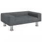 Preview: Hundebett Dunkelgrau 70x45x26,5 cm Samt