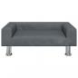 Preview: Hundebett Dunkelgrau 70x45x26,5 cm Samt