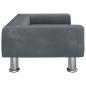 Preview: Hundebett Dunkelgrau 70x45x26,5 cm Samt