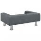 Preview: Hundebett Dunkelgrau 70x45x26,5 cm Samt