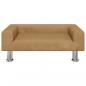 Preview: Hundebett Braun 70x45x26,5 cm Samt