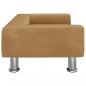 Preview: Hundebett Braun 70x45x26,5 cm Samt