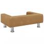 Preview: Hundebett Braun 70x45x26,5 cm Samt