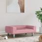 Preview: ARDEBO.de - Hundebett Rosa 70x45x26,5 cm Samt