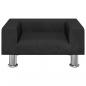 Preview: Hundebett Schwarz 50x40x26,5 cm Samt