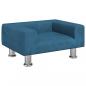 Preview: Hundebett Blau 50x40x26,5 cm Samt