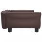 Preview: Hundebett Braun 95x55x30 cm Kunstleder