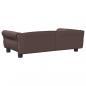 Preview: Hundebett Braun 95x55x30 cm Kunstleder