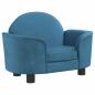 Preview: Hundebett Blau 66x40x45 cm Samt