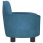 Preview: Hundebett Blau 66x40x45 cm Samt