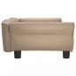 Preview: Hundebett Cappuccino-Braun 95x55x30 cm Kunstleder