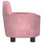 Preview: Hundebett Rosa 66x40x45 cm Samt