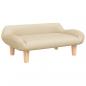 Preview: Hundebett Creme 70x40x24 cm Stoff