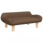 Preview: Hundebett Braun 70x40x24 cm Stoff