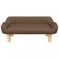 Preview: Hundebett Braun 70x40x24 cm Stoff