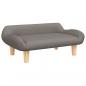 Preview: Hundebett Taupe 70x40x24 cm Stoff