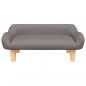 Preview: Hundebett Taupe 70x40x24 cm Stoff