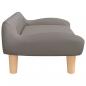 Preview: Hundebett Taupe 70x40x24 cm Stoff