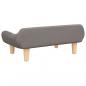 Preview: Hundebett Taupe 70x40x24 cm Stoff