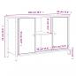 Preview: TV-Schrank Schwarz 100x35x65 cm Holzwerkstoff