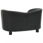 Preview: Hundesofa Schwarz 67x41x39 cm Kunstleder 