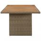 Preview: Garten-Esstisch Braun 200x100x74 cm Poly Rattan 