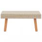 Preview: Garten-Couchtisch Poly Rattan Beige