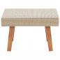 Preview: Garten-Couchtisch Poly Rattan Beige