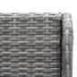 Preview: Garten-Ecksofas 2 Stk. Poly Rattan Grau