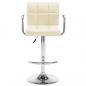 Preview: Barhocker 2 Stk. Creme Kunstleder