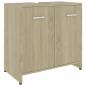 Preview: Badezimmerschrank Sonoma-Eiche 60x33x61 cm Holzwerkstoff