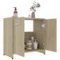 Preview: Badezimmerschrank Sonoma-Eiche 60x33x61 cm Holzwerkstoff