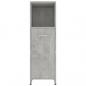 Preview: Badezimmerschrank Betongrau 30x30x95 cm Holzwerkstoff