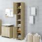 Preview: Badezimmerschrank Sonoma-Eiche 30x30x183,5 cm Holzwerkstoff