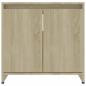 Preview: Badezimmerschrank Sonoma-Eiche 60x33x61 cm Holzwerkstoff