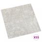 Preview: PVC-Fliesen Selbstklebend 55 Stk. 5,11 m² Hellgrau